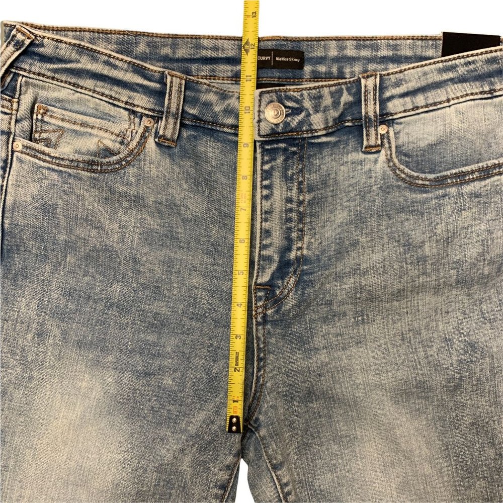 NWT True Religion Jennie Curvy 10" Rise Skinny Cut Off Hem Size 32 Jeans - Picture 10 of 16